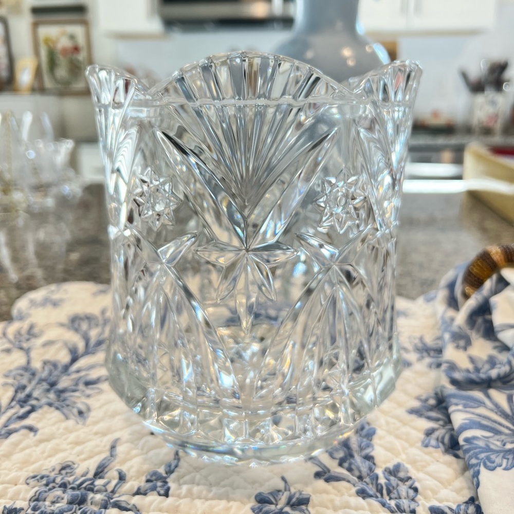 Rare D’Arques Durand Elegant Crystal Cut Glass champagne Ice Chiller